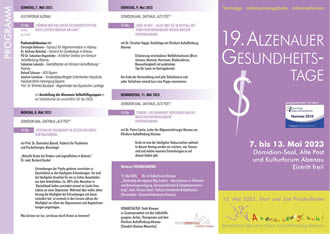 Alzenauer Gesundheitstage 2023 Flyer